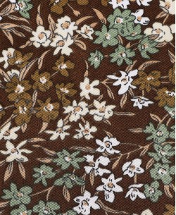 SLIM5039-09 Slim fit brown & green shirt RUNNER prints