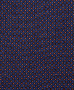 SLIM5040-10 Slim fit blue & orange shirt DOTS prints