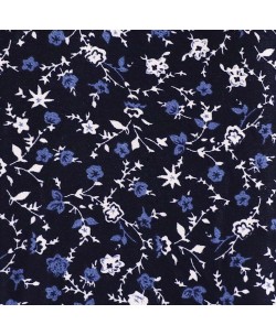 SLIM5043-11 Slim fit blue shirt HIERBA prints