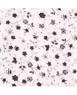 SLIM5043-12 Slim fit white shirt HIERBA prints