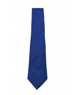 CRP-310 Navy blue printed tie & handkerchief - 7cm