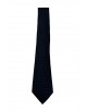 CRP-312 Cravate noire à motifs avec pochette - 7 cm