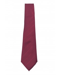 CRP-313 Burgundy printed tie & handkerchief - 7cm