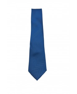 CRP-314 Blue striped tie & handkerchief - 7cm