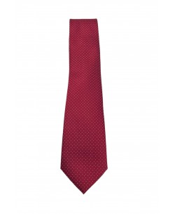 CRP-315 Burgundy printed tie & handkerchief - 7cm