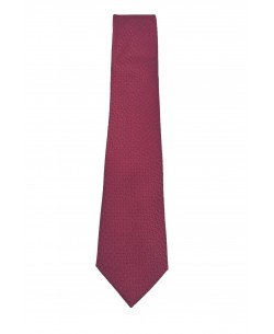 CRP-317 Burgundy printed tie & handkerchief - 7cm