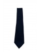 CRP-322 Cravate noire à motifs avec pochette - 7 cm