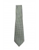 CRP-323 Cravate bleue à motifs avec pochette - 7 cm