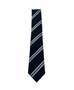 CRP-325 Black striped tie & handkerchief - 7cm