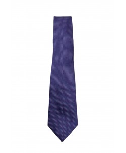 CRP-327 Purple printed tie & handkerchief - 7cm