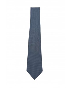 CRP-334 Black printed tie & handkerchief - 7cm