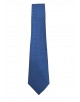 CRP-337 Cravate marine à motifs avec pochette - 7 cm