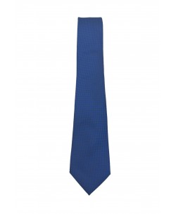 CRP-341 Dark blue printed tie & handkerchief - 7cm