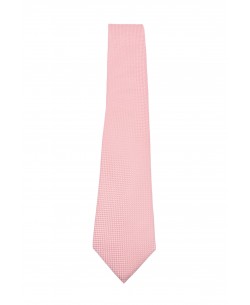 CRP-343 Salmon printed tie & handkerchief - 7cm