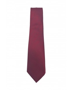 CRP-344 Burgundy printed tie & handkerchief - 7cm