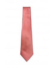 CRP-359 Cravate saumon avec pochette - 7 cm