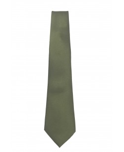 CRP-366 Olive green tie & handkerchief - 7cm