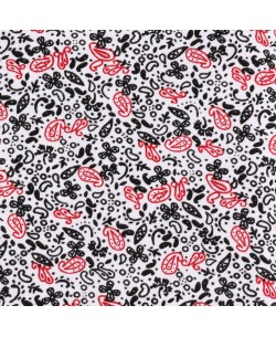 1506230-13 White shirt PAISLEY prints comfort fit