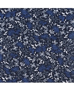1506230-15 Navy blue shirt PAISLEY prints comfort fit