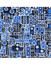 1506231-16 Chemise bleue motifs ASTRAE en confort fit