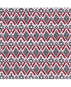 1506232-14 Red shirt POKER prints comfort fit