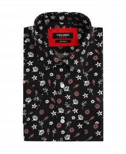 1506367-10 Black ALBA prints sleeveless shirt comfort fit