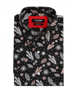1506367-02 Black SPILLO prints sleeveless shirt comfort fit