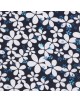 SLIM5045-12 Chemise bleue slim fit motifs FIORELLINI