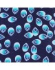 SLIM5046-05 Chemise bleue slim fit motifs ALINA