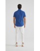 SLIM5301-8 Chemisette bleu roy slim fit