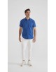 SLIM5301-8 Chemisette bleu roy slim fit