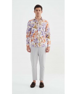 ENZO-111-10 Chemise "PREMIUM" à motifs coupe ajustée