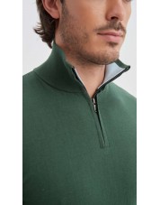 YE-6701-11 Col camionneur coton - Vert menthe