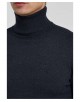 YE-6741-203 Pull col roulé marine vintage