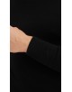 YE-6741-210 Pull col roulé noir