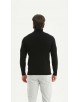 YE-6741-210 Pull col roulé noir