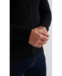 YE-6804-06 Gilet 100 % coton - Noir