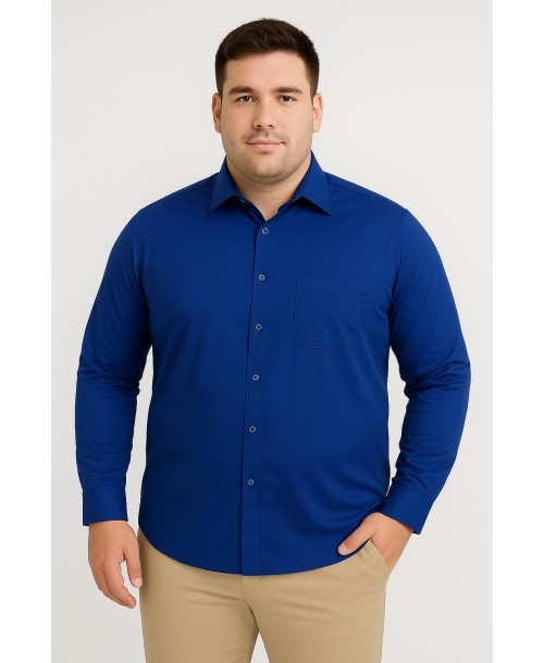 7001-8 Chemise bleu roy 2XL au 5XL