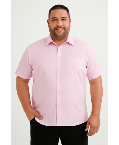 7301-03 Chemise manche courte rose 2XL au 5XL