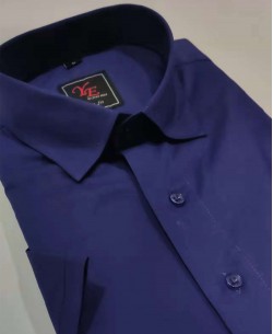 808M Royal blue sleeveless STRETCH shirt slim fit