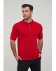 YE-8846-03 Polo rouge col mao