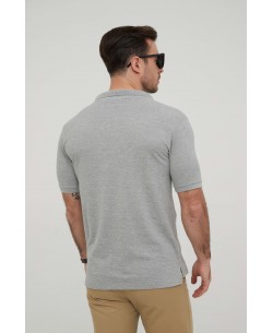 YE-8847-10 Adjusted fit polo in grey