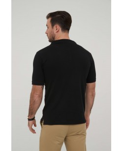 YE-8847-02 Adjusted fit polo in black