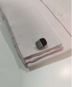 BM-WW6 Square cufflinks for shirts - Black & grey