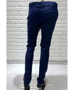 P810-6 Navy blue stretch trouser slim fit