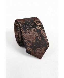 CRHQ-560 Brown satin tie 