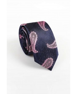 CRHQ-570 Navy blue satin tie 