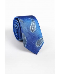 CRHQ-573 Blue satin tie 