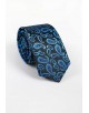 CRHQ-589 Cravate bleue à motifs