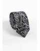 CRHQ-594 Cravate noire à motifs